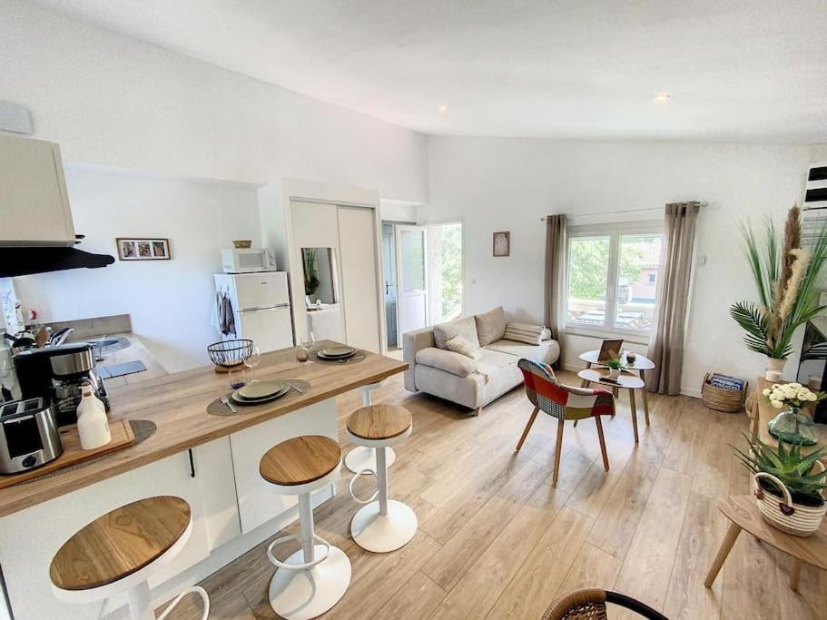 Les Penates Du Pastel - Jardin & Terrasse Lägenhet Villefranche-de-Lauragais Exteriör bild
